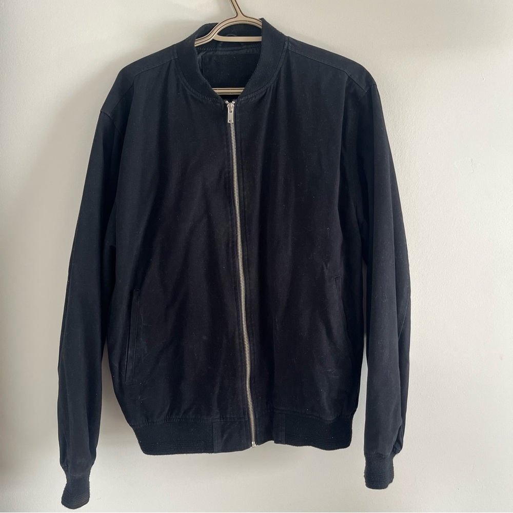 Villain Men's Black Bomber Jacket
